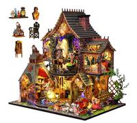 Kit de bricolaje Buchnook Bosque Mágico, Kit de Casa en Miniatura con Iluminación LED, Decoración de Estantería 3D, Escena de Bosque Mágico, Juego de manualidades para adultos y jóvenes a partir de 14
