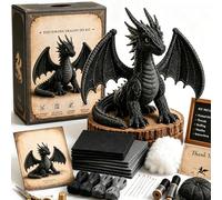 Kit de bricolaje de dragón de retazos: crea tu propio dragón 3D, paquete de montaje de costuras de criatura mítica, figura decorativa tridimensional, proyecto de manualidades artesanales principiantes