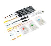 Kit de bricolaje de espectro de música LED, control de voz, multicolor, proyecto de soldadura, sin carcasa, duradero, fácil de usar