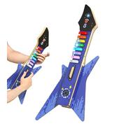 Kit de bricolaje de guitarra para manualidades - Modelo de construcción de instrumento de 45,7 cm, conjunto de montaje de guitarras, ABS de madera. Crea tu propio dispositivo musical con cualquier
