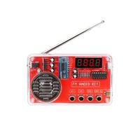 Kit de Bricolaje de Radio FM, Kit de Práctica de Soldadura, Receptor de 50-108 MHz con Pantalla LCD