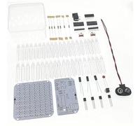 Kit de bricolaje LED con luz de respiración de tres colores, letras personalizables para practicar soldadura, kit de construcción, kit de electrónica DIY para el kit de soldadura, enseñanza