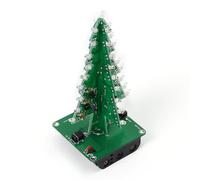 Kit de bricolaje LED de árbol 3D, RGB 36 LED flash coloridos árboles de Navidad kit de montaje de soldadura electrónica para decoración de vacaciones