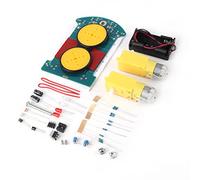 Kit de Bricolaje para automóvil Conjunto de componentes electrónicos Kit de Seguimiento Inteligente para automóvil con Sensor fotoeléctrico Comparador de Voltaje LM393 y Circuito