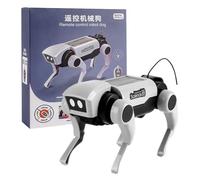 Kit de bricolaje para perros robot - Juguete de construcción mecánica con diseño realista, piezas de ABS lisas, batería de larga duración | Juego educativo para, padres, cooperación, appre