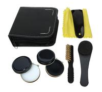 Kit de brillo para botas - Kit de brillo de zapatos de 8X | Kit de cepillo para botas para hombres y mujeres, kit de limpieza portátil de zapatos para zapatos y botas de