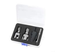 Kit de brocas para enhebrador de tuberías de 2 3/4 pulgadas, herramienta de roscado externo interno con avellanado de triple flauta, para grifo NPT y juego de troqueles para fontanería de PVC PPR MPP