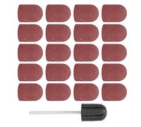 Kit de brocas para uñas, broca para banda de lijado de uñas, tapas de lijado para taladro de uñas, bandas de lijado para uñas, broca, lima de, herramienta para uñas, juego de (Marrón)