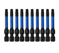 Kit de brocas Torx de 10 piezas de vástago hexagonal para T20 y para sujetadores t25 compatibles con controladores eléctricos y manuales comunes (para t25)