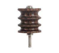 Kit de bruñidor de madera para cuero, Multifuncional bruñidor de madera para cuero pulido Slicker Set Cabezal rectificador 3 ranuras 1Pc