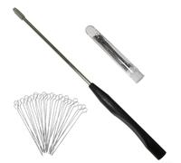 Kit de bucle de inoculación microbiológica 50 anillos reemplazables para transferencia de micelio de cultivo celular en placas Petri Suministro de laboratorio (4 mm)