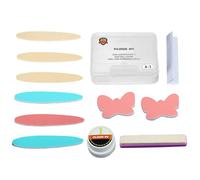 Kit de búfer de uñas y brillo, herramientas de pulido dañadas de la uña establecida con las uñas de manicura más accesorios reparación para profesionales para principiantes salón herramientas