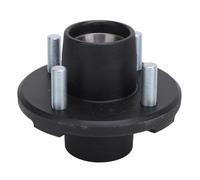 Kit de Buje de Remolque de 4 en 4 Pulgadas de 2000 Libras Kit de Buje Tensor de Remolque con Rodamiento de Carga Alta Estable para Husillos Rectos de Remolque de 2000 Libras de 1