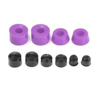 Kit de bujes de monopatín PU cónico cilíndrico liso paseo (púrpura) | Giro suave, material de poliuretano duradero, formas cónicas y cilíndricas, se adapta a la mayoría de camiones