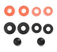 Kit de Bujes para Ejes de Patineta y Longboard Rojo | Arandelas de Copa y Copas de Pivote, Repuestos de Plástico y Pu, Instalación Sencilla, para Principiantes y Pros