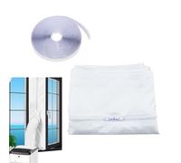 Kit de burlete plegable suave resistente al calor, burlete de ventana, para interiores, oficina, dormitorio, escuela, aula, hotel, secadora, manivela abatible