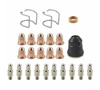 Kit de cabeza de antorcha de plasma S45 para Chicago Electric 95136-10 Electrodos 10 puntas Shield Cup Standoff Guide Piezas de repuesto