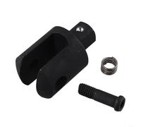 Kit de cabezal de cascanueces articulado de repuesto de 1/2 pulgadas, acero | Recubrimiento de fosfato negro, barra amplificadora de par incluye tornillo de fijación, arandela de muelle