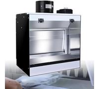 Kit de cabina de pulverización de aerógrafo, estación de pintura portátil con sistema de escape de cortina de agua e iluminación LED, para pasatiempos, manualidades, decoración de pasteles