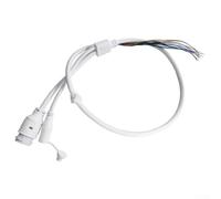 Kit de cable de alimentación 70cm para CCTV y para cámaras IP con tecnología For POE, creado para una transmisión fiable de señal de vídeo y potencia en vigilancia (C)