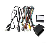Kit de cable de alimentación de caja de protocolo de interfaz de navegación, adaptador multimedia para coche y arnés de unidad principal compatible con Magotan y 7 2017 para