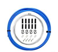 Kit de cable de cambio de bicicleta compatible con desviadores SRAM - Cable interior de acero de alto carbono y 4 mm para carcasa sis para cambios suaves de marcha, azul (azul)