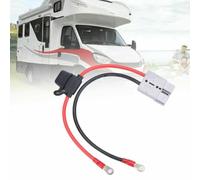 Kit de cable de carga de batería de 10 AWG 50 A con terminal de anillo M8 para panel solar, fuente de alimentación EV, impermeable, resistente a altas temperaturas