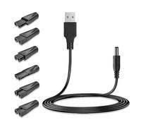 Kit de cable de carga portátil para recortadora de barba eléctrica, cable de alimentación, accesorios adaptadores USB