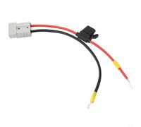 Kit de cable de carga resistente de 50 a 10 AWG con terminales de lengüeta M8 chapados en plata para Ev para banco de batería, sistema solar, impermeable, 300 mm de longitud