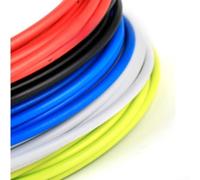 Kit de cable de freno de bicicleta y cable de cambio de precisión con protección de carcasa exterior recubierta de polímero (B-azul)