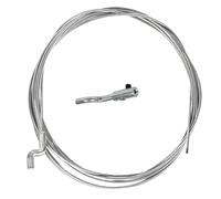 Kit de cable del acelerador de gas de 1,5 mm x 2,5 m con abrazadera en Z | Repara rápidamente los cables del acelerador rotos en equipos de jardín para minimizar el tiempo de inactividad operativo.