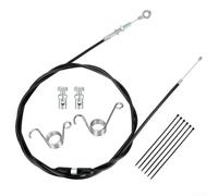Kit de cable del acelerador Go Kart de 75 pulgadas, montaje de pedal de gas de acero inoxidable con resortes de retorno y extremos de cable, piezas de repuesto para la mayoría de Go Karts y bicicletas