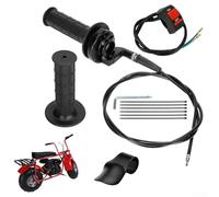 Kit de cable del acelerador para moto de cross de 120 cm, mango giratorio para mini bicicletas chinas con interruptor de apagado
