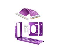 Kit de Cable Elevador GPU PCIe 4.0 X16 Cable de Extensión de Tarjeta Gráfica con Soporte de Montaje Vertical para Caja de Computadora de Juegos 25CM