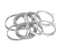 Kit de Cable metálico, Stainless Steel Wire Rope 7x7 Soft Fishing Cable Lifting Clothesline Multiple Sizes(1.2mmx5M)