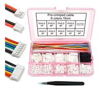 Kit de cable preengarzado de conector PH 2.0 compatible con JST-PH de 2.0 mm para batería JJRC H36 Blade Inductrix Tiny Whoop Arduino mkr1010 MKR Zero y MKR VIDOR 4000 (conector y cable)