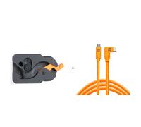 Kit de cable y palanca de bloqueo TetherGuard, USB-C a USB-C en ángulo recto, 4,6 m