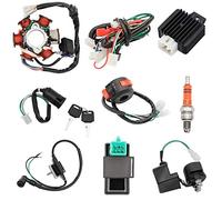 Kit de cableado completo BOHISEN para ATV Quad Pit, 50cc 70cc 90cc 110cc 125cc, cableado de alambre Loom Electrics Estator Coil CDI, arranque eléctrico chino, PVC y cobre