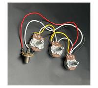 Kit De Cableado De Bajo PB/JB De 10 Piezas Precableado Para Bajo De Precisión Potenciómetros Grandes De 250 K Conector De 1/2 Volumen Y 1 Tono(2)