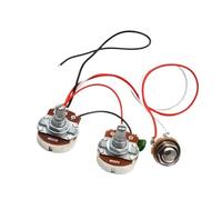Kit De Cableado De Bajo Precableado Para Bajo Precision Potenciómetros Grandes De 250 K 1 Conector De Volumen Y 1 Conector De Tono