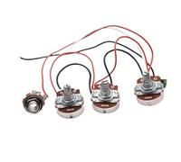 Kit De Cableado De Bajo Precableado Potenciómetros De 250 K 2 Volúmenes Y 1 Tono Para Piezas De Guitarra Eléctrica Jazz Bass