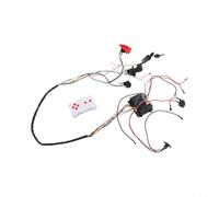 Kit de cableado DIY Kit de interruptores 12 V para niños coche eléctrico con mando a distancia de 2,4 G y receptor arnés de cables Set de actualización para vehículo de juguete para accesorios de