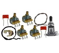 Kit de cableado estilo Gibson (variedad de opciones de interruptor y maceta) 0.022uf 500k eje corto Marco largo