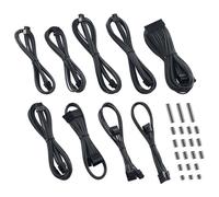 Kit de cables CableMod Classic ModMesh RT CM-RTS-CKIT-NKC-R para ASUS, Seasonic y Phanteks, acabado carbono
