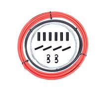 Kit de cables de desviador de bicicleta, juego de carcasa de cable de cambio de bicicleta para bicicleta de carretera MTB, kit de reemplazo de cable de desviador (rojo)