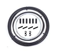 Kit de cables de desviador de bicicleta, juego de carcasa de cable de cambio de bicicleta para bicicleta de carretera MTB, kit de reemplazo de cable de desviador (negro)