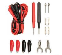 Kit de cables de prueba de multímetro, juego de plátano de repuesto de 16 piezas con clips ALLIGATOR, sondas chapadas en oro para pruebas eléctricas, reparación electrónica de bricolaje