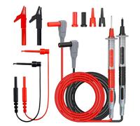 Kit De Cables De Prueba Multímetro, 8 Piezas Cable De Prueba De Multímetro Con Pinzas De Cocodrilo, Sonda De Prueba, Mini Ganchos, Cables De Multímetro Digital Para Probador De Circuito Voltaje