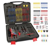 Kit de Cables de Prueba para Multímetro Eléctrico - BELEY 104PCS Cables de Prueba para Terminales de Circuitos Automotrices con Pinzas de Aligator de 45°, para Diagnóstico de Sistemas Eléctricos