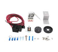 Kit de Cables de relé de Control de Termostato de Ventilador Eléctrico, Sensor de Acero Inoxidable Ajustable, Ajuste Universal para Coche y Camión